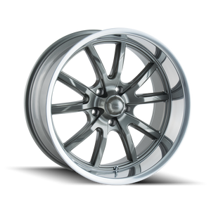 RIDLER 650 650 17X7 0 5x120.65 GREY/POLISHED LIP