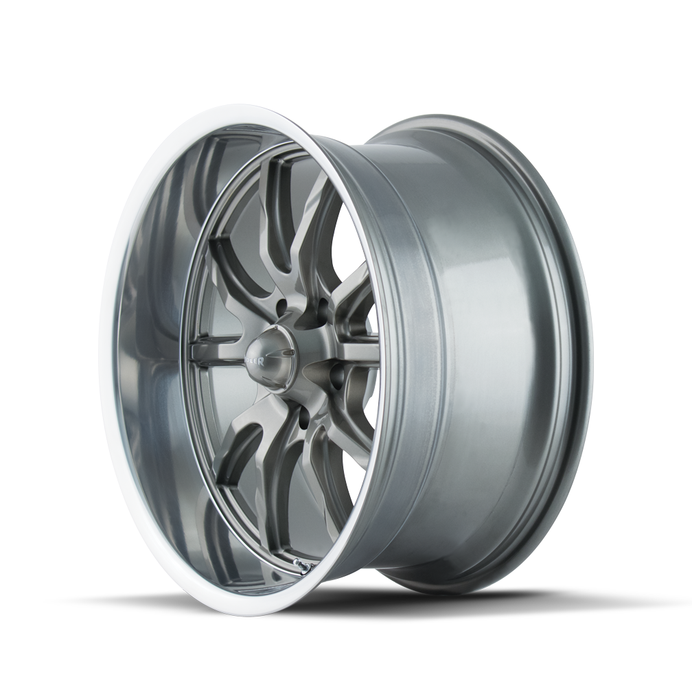 RIDLER 650 650 18X9.5 0 5x114.3 GREY/POLISHED LIP