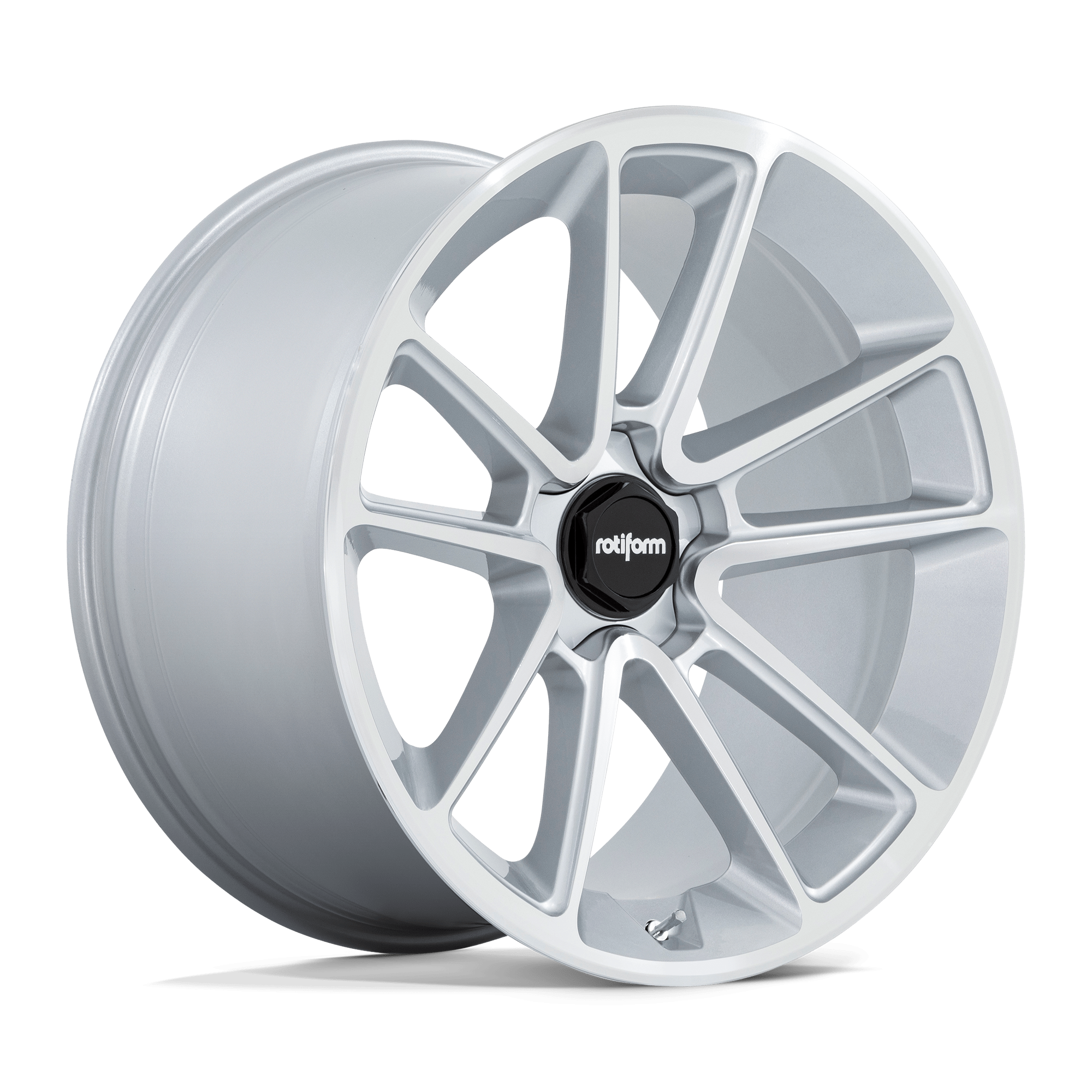 ROTIFORM 1PC R192 BTL 22X10 60 5X130 GLOSS SILVER WITH MACHINED FACE