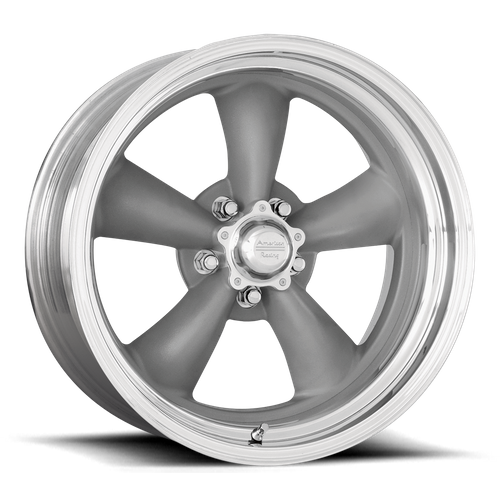 American Racing Vintage VN205 CLASSIC TORQ THRUST II 20X8 -11 5X127/5X5.0 Torq Thrust Gray Polished Lip