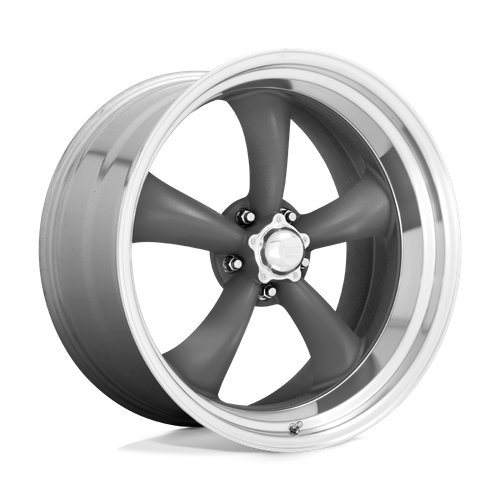 American Racing Vintage VN215 CLASSIC TORQ THRUST II 1 PC 22X11 18 BLANK/BLANK Mag Gray Machined Lip