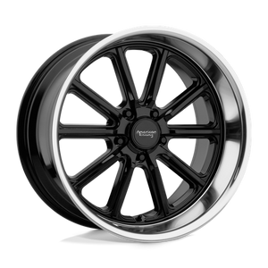 American Racing Vintage VN507 RODDER 20X8 0 5X114.3/5X4.5 Gloss Black Diamond Cut Lip