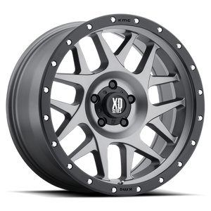 XD XD127 BULLY 17X8.5 0 6X139.7/6X5.5 Matte Gray Black Ring