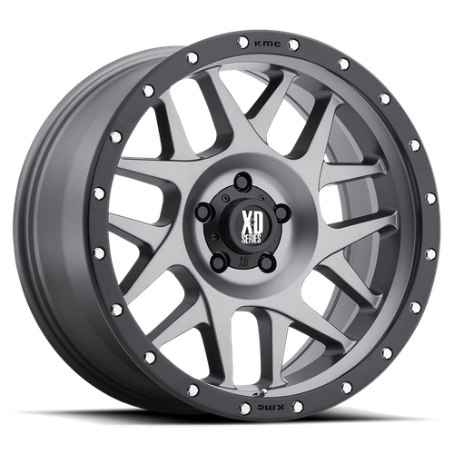 XD XD127 BULLY 18X9 18 6X135/6X5.3 Matte Gray Black Ring