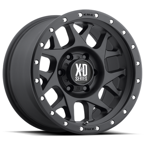 XD XD127 BULLY 17X8.5 0 6X135/6X5.3 Satin Black With Reinforcing Ring