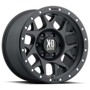 XD XD127 BULLY 17X8.5 0 6X135/6X5.3 Satin Black With Reinforcing Ring