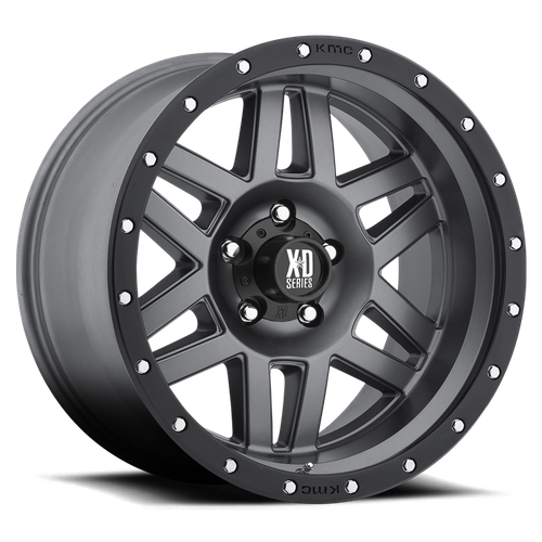 XD XD128 MACHETE 17X9 -12 6X139.7/6X5.5 Matte Gray Black Ring