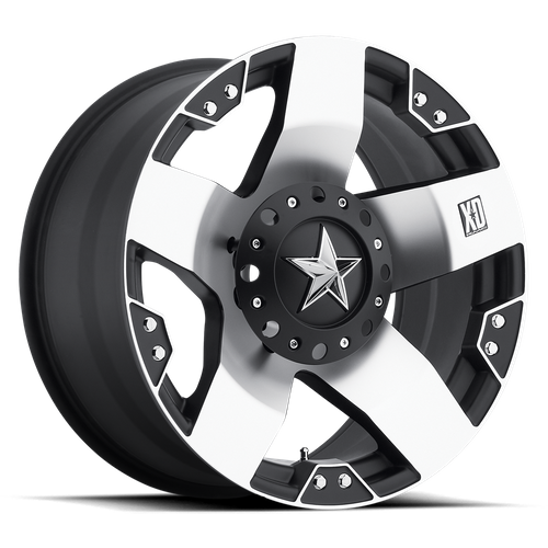 XD XD775 ROCKSTAR 20X10 -24 BLANK/BLANK Machined Face With Matte Black Windows