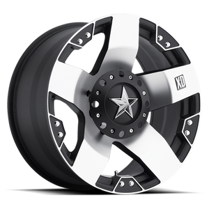 XD XD775 ROCKSTAR 20X10 -24 BLANK/BLANK Machined Face With Matte Black Windows