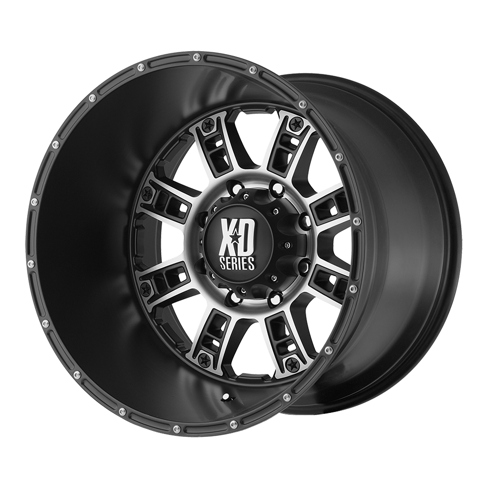 XD XD809 RIOT 18X9 18 6X139.7/6X5.5 Matte Black Machined