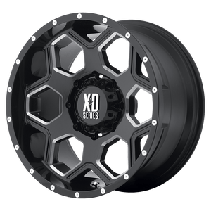 XD XD813 BATALLION 17X9 18 6X139.7/6X5.5 Gloss Black Milled