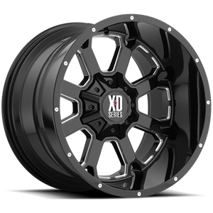 XD XD825 BUCK 25 20X10 -24 6X135/6X5.3/6X139.7/6X5.5 Gloss Black Milled