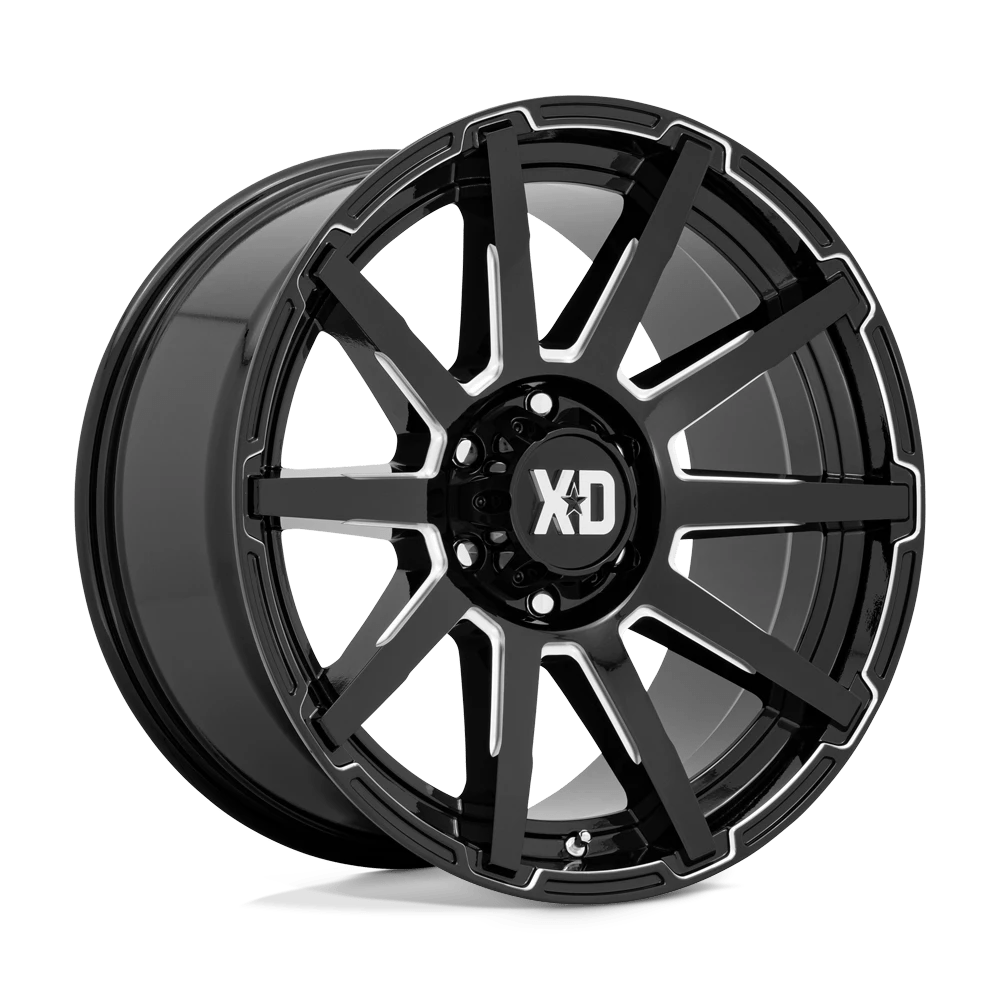 XD XD847 OUTBREAK 20X10 12 6X135 GLOSS BLACK MILLED