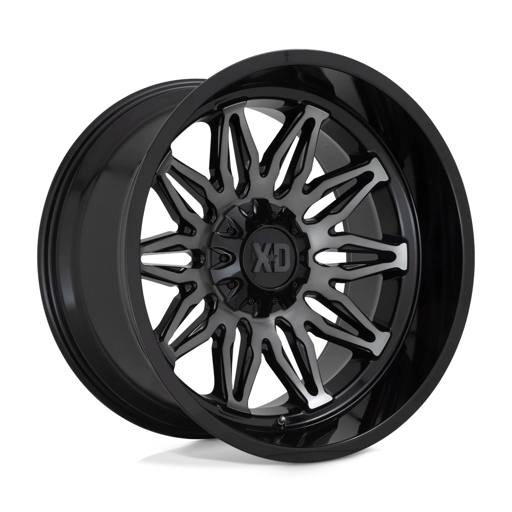 XD XD859 GUNNER 20X10 -18 6X135/6X5.3/6X139.7/6X5.5 Gloss Black Machined With Gray Tint