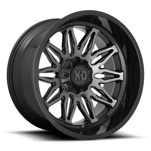 XD XD859 GUNNER 20X10 -18 6X135/6X5.3/6X139.7/6X5.5 Gloss Black Machined With Gray Tint