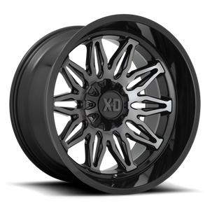 XD XD859 GUNNER 20X10 -18 6X135/6X5.3/6X139.7/6X5.5 Gloss Black Machined With Gray Tint