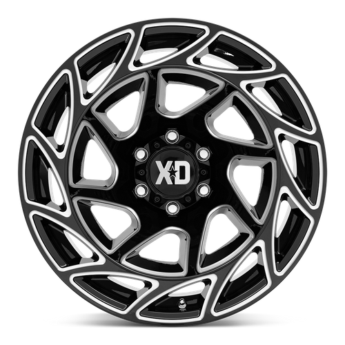 XD XD860 ONSLAUGHT 20X12 -44 6X135 GLOSS BLACK MILLED