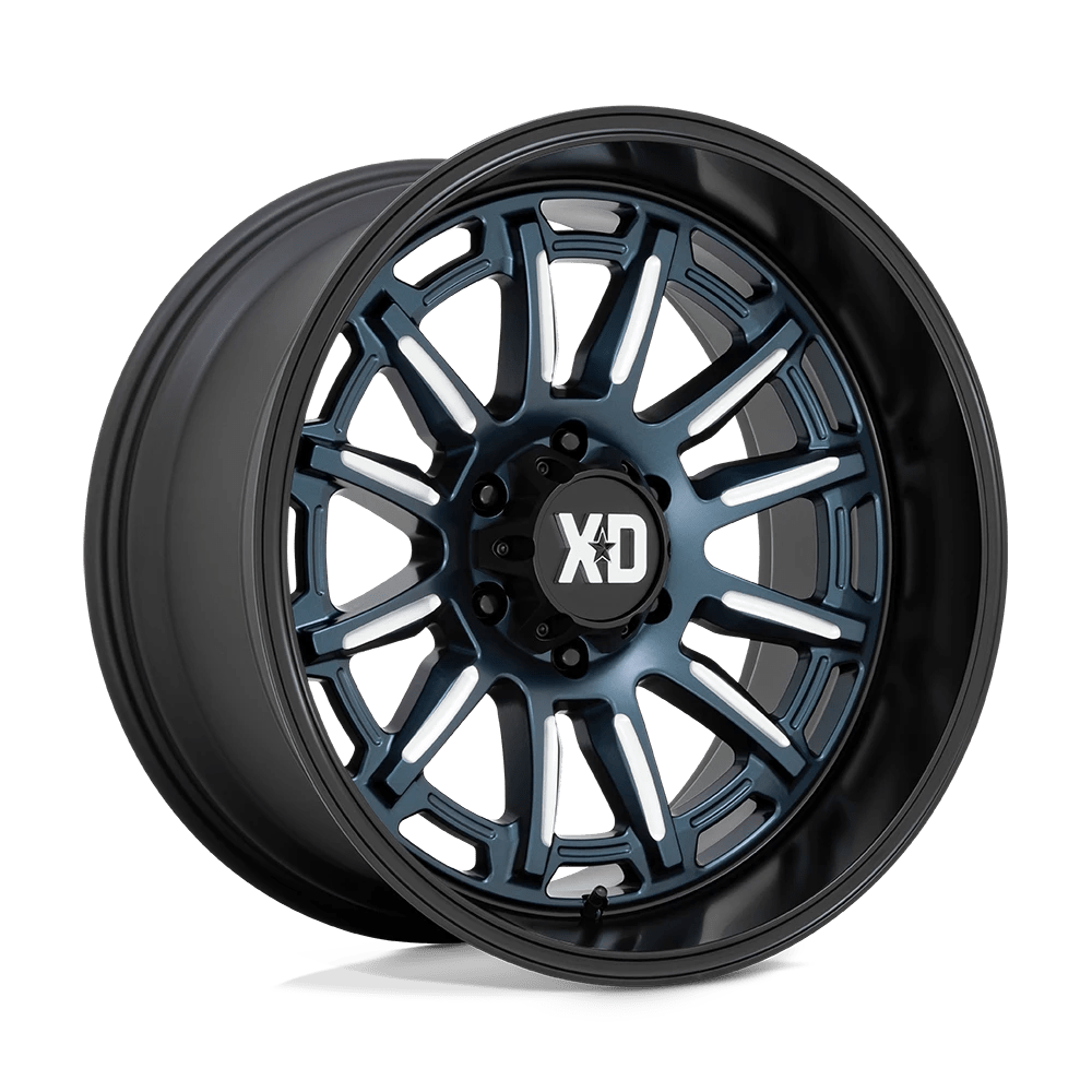 XD XD865 PHOENIX 20X9 0 6X135/6X5.3 Metallic Blue Milled With Black Lip