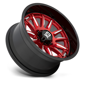 XD XD865 PHOENIX 20X10 -18 6X135/6X5.3 Candy Red Milled With Black Lip