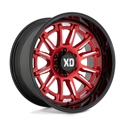 XD XD865 PHOENIX 20X10 -18 6X135/6X5.3 Candy Red Milled With Black Lip