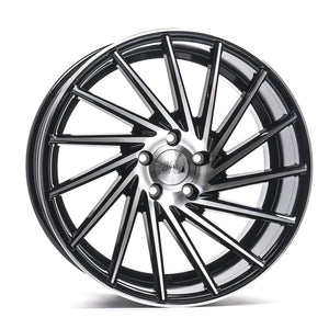 AXE ZX1 20X8.5 40 5X114 BLACK AND POLISHED FACE