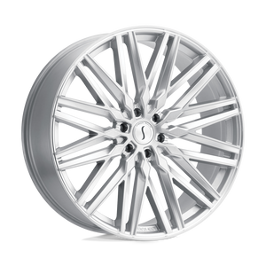 STATUS ADAMAS 24X9.5 25 6X139.7 SILVER W/ MIRROR CUT FACE