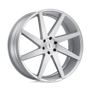 Status BRUTE 22X9.5 30 6X135/6X5.3 SILVER W/ BRUSHED MACHINED FACE