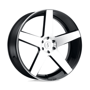 STATUS EMPIRE 24X9.5 15 5X139.7 GLOSS BLACK W/ MACHINED FACE