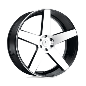 STATUS EMPIRE 24X9.5 32 5X120/5X4.72 GLOSS BLACK W/ MACHINED FACE