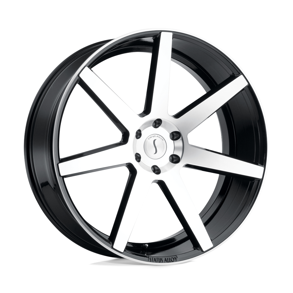 STATUS JOURNEY 24X10 25 6X139.7 GLOSS BLACK W/ MACHINED FACE