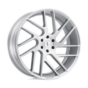 Status JUGGERNAUT 22X9.5 25 6X139.7/6X5.5 SILVER W/ BRUSHED MACHINED FACE