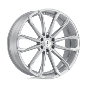 STATUS MASTADON 24X9.5 25 6X139.7 SILVER W/ BRUSHED MACHINED FACE