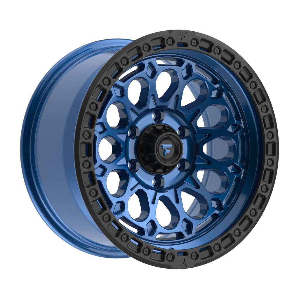 FITTIPALDI OFFROAD FT101BLB 17X9, PCD 6X135, ET -12, CB 87.1-GLOSS  BLUE WITH SATIN BLACK RING