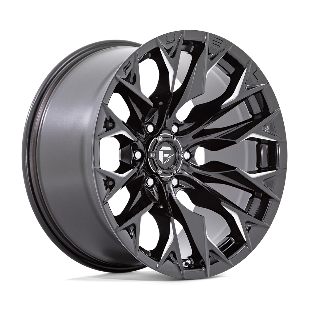 Fuel 1PC D803 FLAME 22X10 -18 6X139.7 GLOSS BLACK MILLED