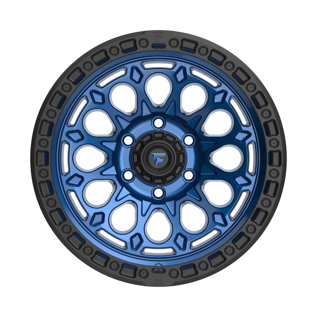 FITTIPALDI OFFROAD FT101BLB 17X9, PCD 6X135, ET -12, CB 87.1-GLOSS  BLUE WITH SATIN BLACK RING