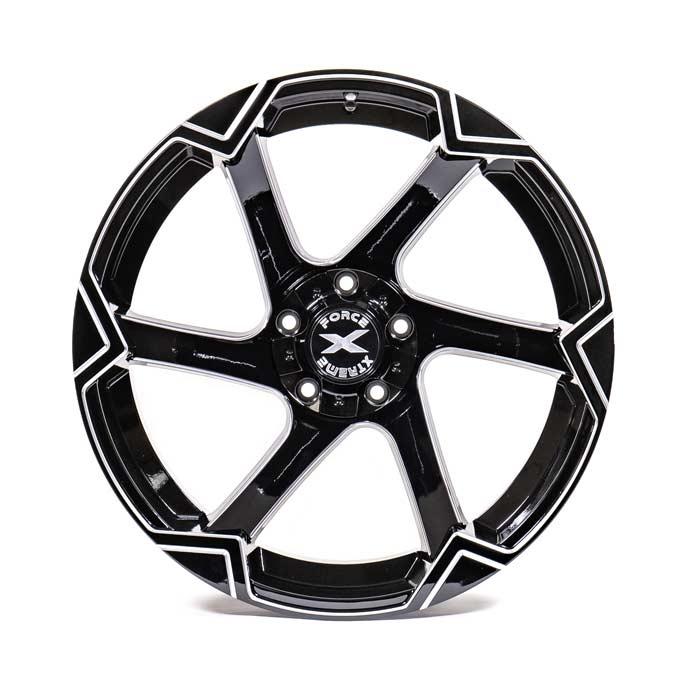 Xtreme Force XF-11 22x12 -51 6x139.7 (6x5.5)/6x135 Black and Milled L