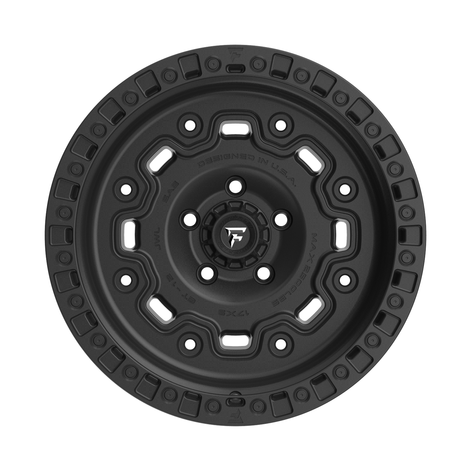 FITTIPALDI OFFROAD FT100SB 17X9, PCD 5X5.00, ET -12, CB 71.5-SATIN BLACK