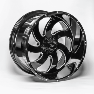 Xtreme Force XF-1 24x14 -76 8x170 Black and Milled