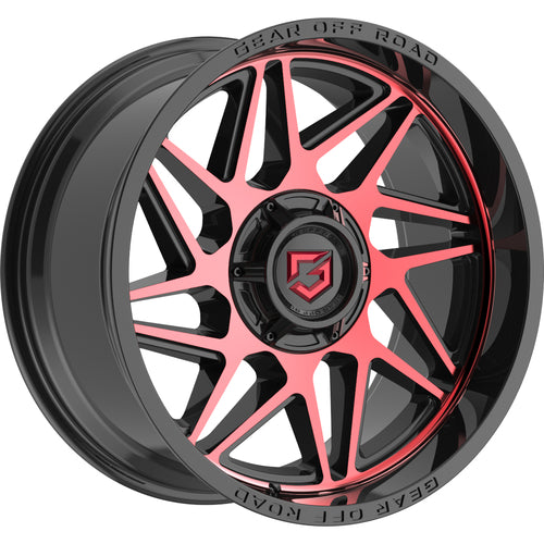 Gear Off Road 761MBR RATIO 20X12 -44 6X135/6X5.50 Black