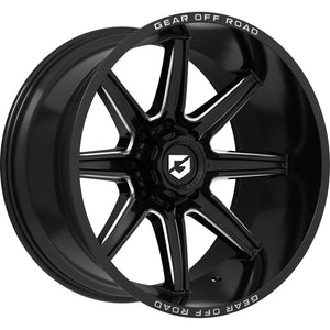 Gear Off Road 765BM 20X12 -44 6X135/6X5.50 Black