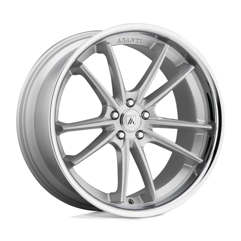 Asanti Black ABL-23 SIGMA 22x9 32 5X120/5X4.72 Brushed Silver Chrome Lip