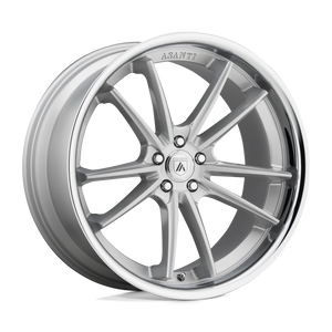 Asanti Black ABL-23 SIGMA 22x9 32 5X120/5X4.72 Brushed Silver Chrome Lip