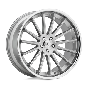 Asanti Black ABL-24 BETA 22x10.5 35 5X120/5X4.72 Brushed Silver Chrome Lip