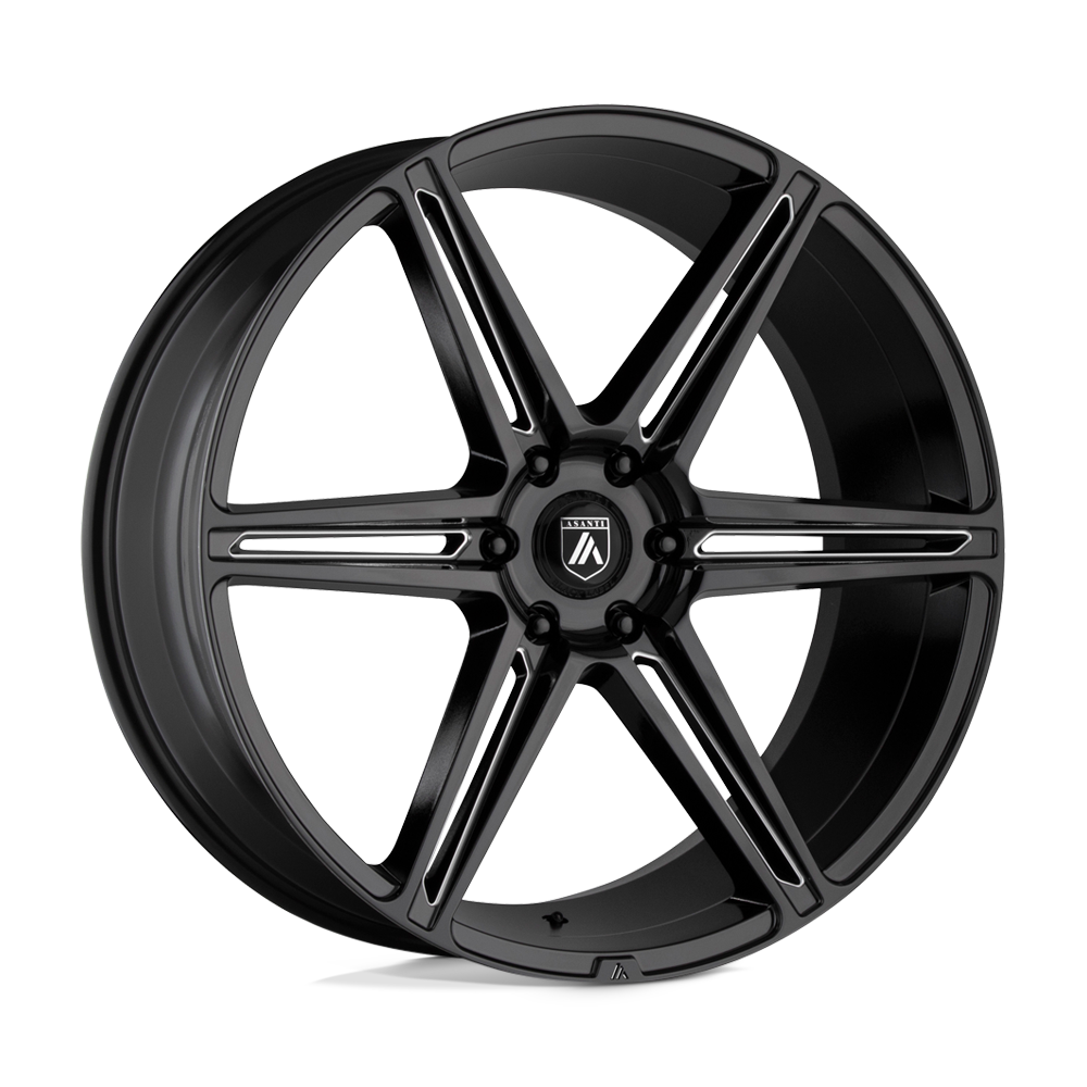 Asanti Black ABL-25 ALPHA 6 22x10 30 6x139.7/6x5.5 Gloss Black Milled