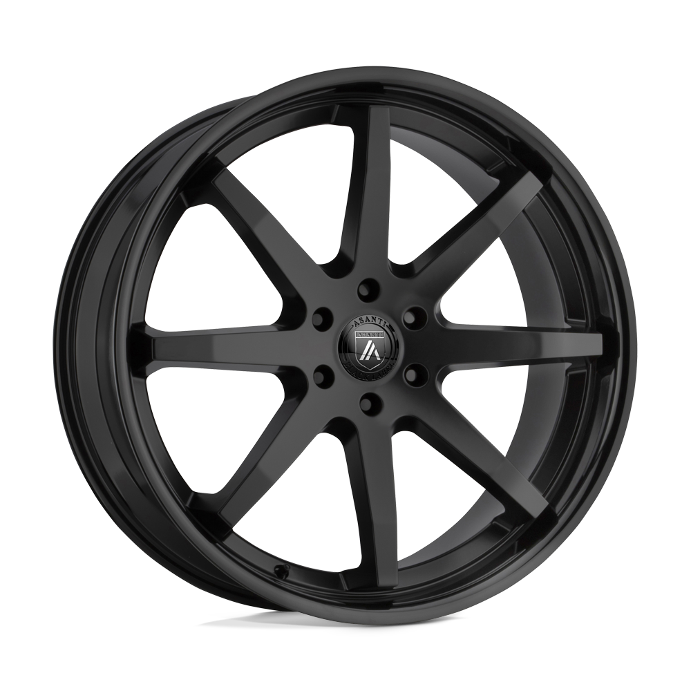 Asanti Black ABL-32 KAISER 20x9 30 6x135/6X5.3 Satin Black Gloss Black Lip