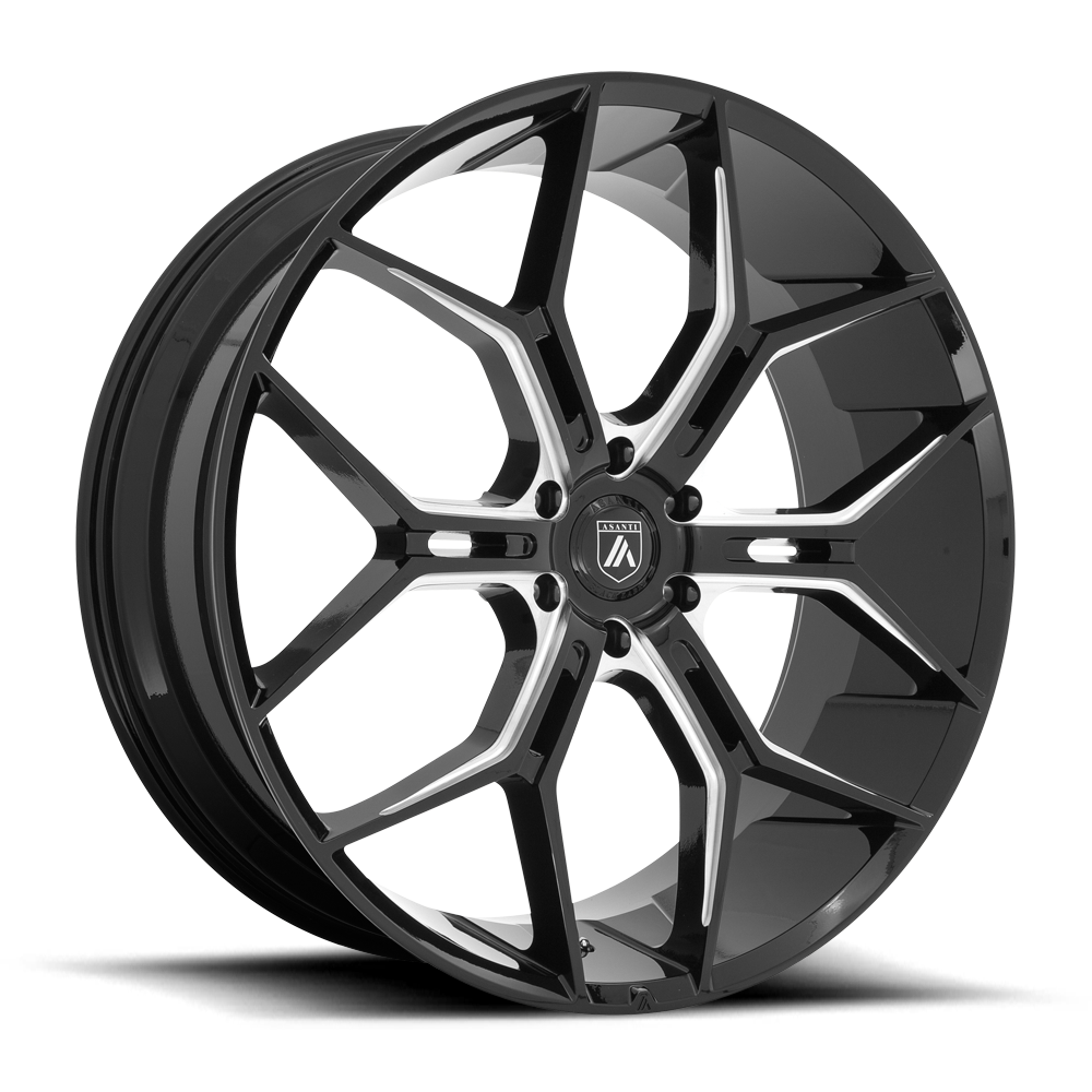 Asanti Black ABL-38 MONARCH TRUCK 22X9.5 20 6X139.7/6X5.5 Gloss Black Milled