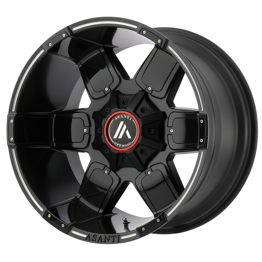 Asanti Off Road AB811 WARTHOG 20X10 -24 6X135/6X5.3/6X139.7/6X5.5 Satin Black Milled