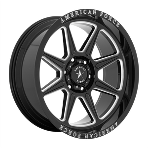 American Force Cast AC002 TRAIL 22X10 -18 6X135/6X5.3 Gloss Black Milled