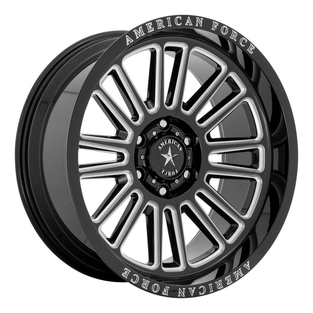 American Force Cast AC003 WEAPON 22X10 -18 6X139.7/6X5.5 Gloss Black Milled