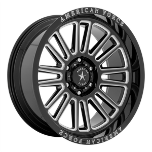 American Force Cast AC003 WEAPON 22X10 -18 6X139.7/6X5.5 Gloss Black Milled